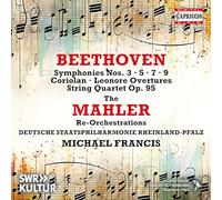 Deutsche Staatsphilharmonie Rheinland-Pfalz - Ludwig van Beethoven: Symphonies Nos. 3, 5, 7 & 9; Coriolan; Leonore Overtures; String Quartet Op. 95 - The Mahler Re-Orchestrations