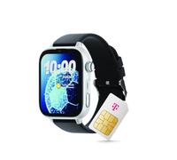 Deutsche Telekom SaveFamily SaveWatch 2 - Reloj Inteligente para niños, Color Negro y Blanco con Correa de Silicona