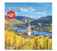Deutschland 2027: Wandkalender 30x30 cm (30x60 cm geöffnet) mit Notizkalendarium, 12 Deutschlandmotiven und Bucket-List
