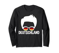 Deutschland Boy Silhouette - Gafas de Sol con Bandera Alemana Manga Larga