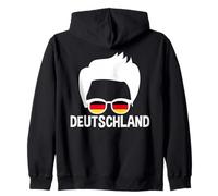 Deutschland Boy Silhouette - Gafas de Sol con Bandera Alemana Sudadera con Capucha