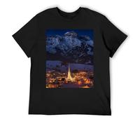 Deutschland - Camiseta de manga corta de algodón con estampado único para iniciar conversaciones, Negro, XL