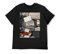 Deutschland - Juego de 3 camisetas básicas de algodón con cuello redondo para hombre, de manga corta, ajuste consistente para prendas esenciales de armario, Negro, L