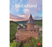 Deutschland Kalender 2026: Die schönsten Aussichten Deutschlands in einem Kalender mit viel Platz für Eintragungen. Hochwertiger Fotokalender mit Monatskalendarium.
