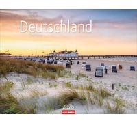 Deutschland Kalender 2026 - Germany: Deutsche Städte und Landschaften in einem großen Fotokalender. Posterkalender im Querformat 44 x 34 cm mit Motiven aus ganz Deutschland. Großer Wandkalender