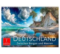 Deutschland - zwischen Bergen und Meeren (Wandkalender 2027 DIN A3 quer), CALVENDO Monatskalender: Panoramen, die verzaubern - Vielfalt in jedem Blick.