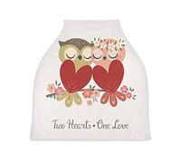 Deux Entendent Un Chouettes D'Amour Cubierta de Lactancia Materna Asiento de Bebé Cubierta de Cochecito Transpirable Carros de La Compra Cubierta para Niños Niñas