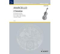 Deux sonates: N° 5 do majeur et N° 6 sol majeur. cello and piano.