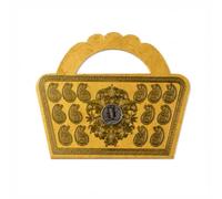 DEV SANKET Designer Purse Style Shagun Envelope, Yellow Decorative Cash Gift Envelope for Weddings, Festivals, Housewarming & Special Occasions Pack of 10