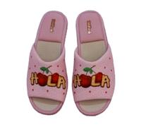 DeValverde - Zapatillas de casa Hola - 1584 para: Mujer Color: Rosado Talla: 38