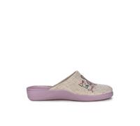 DeValverde Zapatillas de Casa para Mujer, Diseño Floral Bordado, Frase Live Life Simply, Suela Acolchada (ROSA, ESTANDAR, Sistema tallas calzado EU, Adulto, Mujer, Números, mediano, 37)