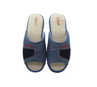 DeValverde - Zapatillas de IR por Casa para Hombre, Chinela de Talón Abierto, Dedos Fuera, Pantufla con Suela de Goma, Slipper, Modelo 5000, Color Tejano, Talla 41
