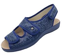 DeValverde - Zapatillas de Mujer - Verano/Invierno - Diseños Varios - Suela Antideslizante - Plantillas Acolchadas - Tallas 35-42EU (Marino Serpiente, Numeric_40)