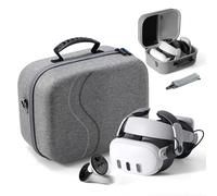 DEVASO Funda de transporte para Meta Quest 3 compatible con correa de cabeza de batería, controladores y accesorios, funda de viaje portátil y protección superior para Oculus Quest 3