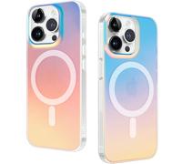 DEVASO Funda Magnética para iPhone 14 Pro 6,1 Pulgadas Compatible con MagSafe Carga Inalámbrica, Carcasa Antigolpes Translúcida Mate Respaldo, Efecto de Iridiscente Fina Antihuellas Case