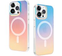 DEVASO Funda Magnética para iPhone 14 Pro MAX 6,7 Pulgadas Compatible con MagSafe Carga Inalámbrica, Carcasa Antigolpes Translúcida Mate Respaldo, Efecto de Iridiscente Fina Antihuellas Case