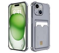 DEVASO Transparente Silicona Funda para iPhone 13 Pro MAX con Tarjetero Cuatro Esquinas Anti-Caídas TPU de Cartera para Porta Tarjetas Carcasa Airbag Anti Arañazos Case Visita la Tienda