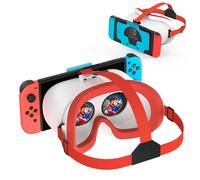 DEVAZO Auriculares VR mejorados para Switch y Switch OLED, gafas de realidad virtual con lentes HD ajustables y correa cómoda para la cabeza, kit Labo VR 3D