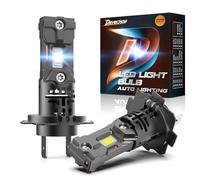 Devechos Bombilla H7 LED 100W: 26000LM, 6000K Blanco Puro - Mini LED para Faros de Coche y Moto - Reemplazo de Halógeno - Sin Adaptador Necesario - Pack de 2