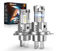 Devechos Bombilla H7 LED 100W: 26000LM, 6000K Blanco Puro - Mini LED para Faros de Coche y Moto - Reemplazo de Halógeno - Sin Adaptador Necesario - Pack de 2 (H4 100W 26000LM)