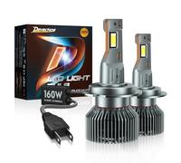 DeveChos Bombillas LED H7 30000LM: Bombilla 160W Faros Delanteros para Coche 12V - H7 LED Canbus 6500K