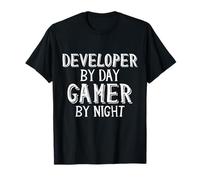 Developer by Day Gamer by Night Software Coding Game Dev Camiseta