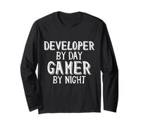 Developer by Day Gamer by Night Software Coding Game Dev Manga Larga