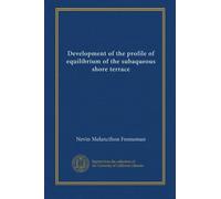 Development of the profile of equilibrium of the subaqueous shore terrace