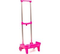 Devesa Carro Mochila Escolar para Niño y Niña Plegable y Resistente - Carrito Plegable con Ruedas para Mochilas Escolares - Trolley Escolar - D203 (Fucsia)