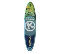 DEVESSPORT Kohala Start Vector 10'6" Tabla Paddle Surf Hinchable - Pack Completo con Remo, Bomba, Mochila y Leash - Tabla Sup Estable de Doble Capa PVC 1100 DTEX - hasta 140kg (Azul)
