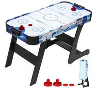 Devessport Mesa Air Hockey Plegable Sidney | Compacta, con Ruedas y Accesorios Incluidos | Ideal para Niños y Uso Familiar en Casa
