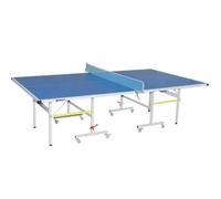 DEVESSPORT Mesa de Ping Pong Exterior e Interior con 8 Ruedas | Mesa Profesional de Ping Pong Plegable con Red Incluida - Medidas Oficiales 274 x 152 x 76 cm