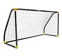 Devessport Portería de Fútbol PVC Negra 180x91x120 cm para Jardín/Entrenamientos/Exterior - Niños y Adultos - Montaje Rápido y Sencillo