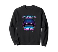 DEVI - LEVEL UP con controller: SOLO QUIERE JUGAR Sudadera