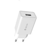 Devia Carica Batterie da Muro 2.1 A. 1 out USB 10.5W Bianco Marca