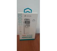 Devia Power Bank KINTONE 2A 10000 mAh con 4 cables integrados (DEPKC10793W) Blanco