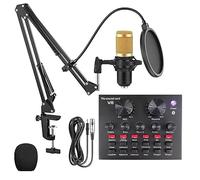 DEVICE OF URBAN INFOTECH Juego de micrófono condensador profesional BM800 para grabación de estudio, grabador de audio completo, configuración de Mike, para karaoke, canto, doblaje, podcasting