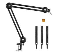 DEVICE OF URBAN INFOTECH Soporte de brazo de micrófono, soporte de micrófono resistente con clip de micrófono y bridas para cables para Blue Yeti Snowball y Blue Yeti Nano