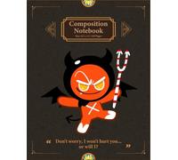 Devil Cookie Composition Notebook: Kingdom Run Journal with 120 wide ruled pages in a large 8.5 x 11 for school notes and everyday planning