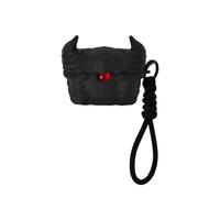 Devil Design Earphone Shell for Halloween-Soft Protective Cover ,Carrying Rope Included for AirPods Pro1/2 (Earphone Shell+Sling, for AirPods Pro 1/2)