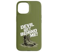 Devil Get Behind Me/Botas de Combate Carcasa para iPhone 15