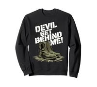 Devil Get Behind Me/Botas de Combate Sudadera