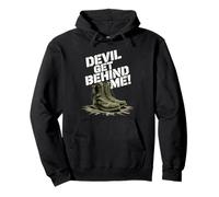 Devil Get Behind Me/Botas de Combate Sudadera con Capucha