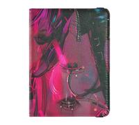 Devil Girl American Vintage - Funda de piel para pasaporte, organizador de documentos de viaje, organizador de documentos, accesorios, ligero, Devil Girl, American Vintage, 1 size