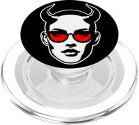 Devil Girl Demon Lilith x Devil Horns x Gafas de Sol Blackwork PopSockets PopGrip para MagSafe