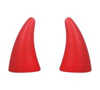 Devil Horn Car Roof Decoration, 3D Stereo Bumper Hood Stickers, Easy To Car Helmet Sticker Decal, Fast Response Bull Horn Search Tool, Halloween Ornament For Easy To Find, Black Red