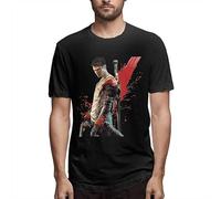 Devil May Cry Men's Comfortable Short Sleeve Shirts Crew Neck Personality Fashion T-Shirt Black L