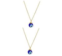 Devil Pendant Decor Choker Bangle Charms Symbolic Evil Eye Trendy Necklace Stylish Neck Chain Blue Jewelry Copper