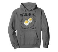 Deviled Egg Social Club Feliz Acción de Gracias Cita de Otoño Sudadera con Capucha