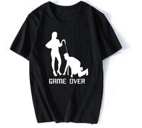 Devils Horns Rock Music Adults Mens T Shirt Grey Black(XX-Large)